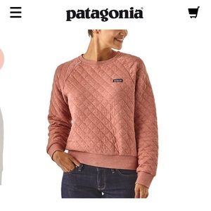 Patagonia quilted crew neck sweatshirt